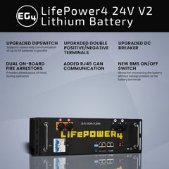EG4 LifePower4 24V 200AH Server Rack Battery | 10 Year Warranty - Green Vista Living