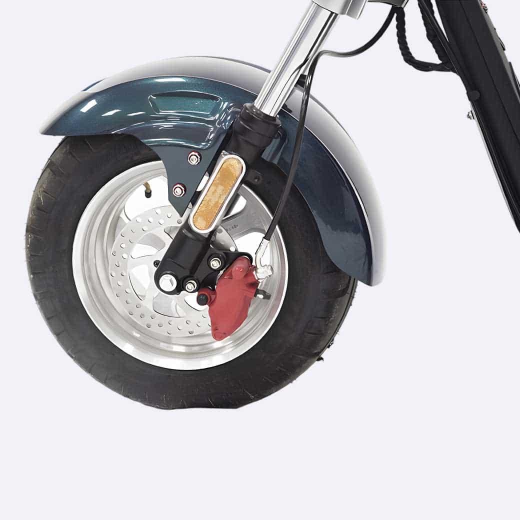 LinksEride CP1.1 2000W 60V 20Ah DUAL BATTERY 2 SEATER Electric Motorcycle Scooter - Green Vista Living