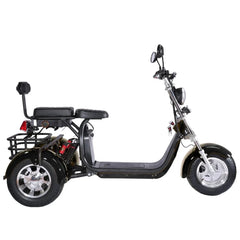 LinksEride CP3 2000W 60V Three Wheel Lithium Fat Tire Electric Scooter Trike - Green Vista Living