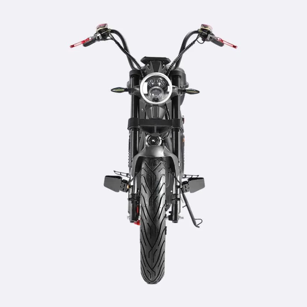 LinksEride CP6 Citycoco 4000W 60V 20Ah Fat Tire Electric Motorcycle Scooter - Green Vista Living