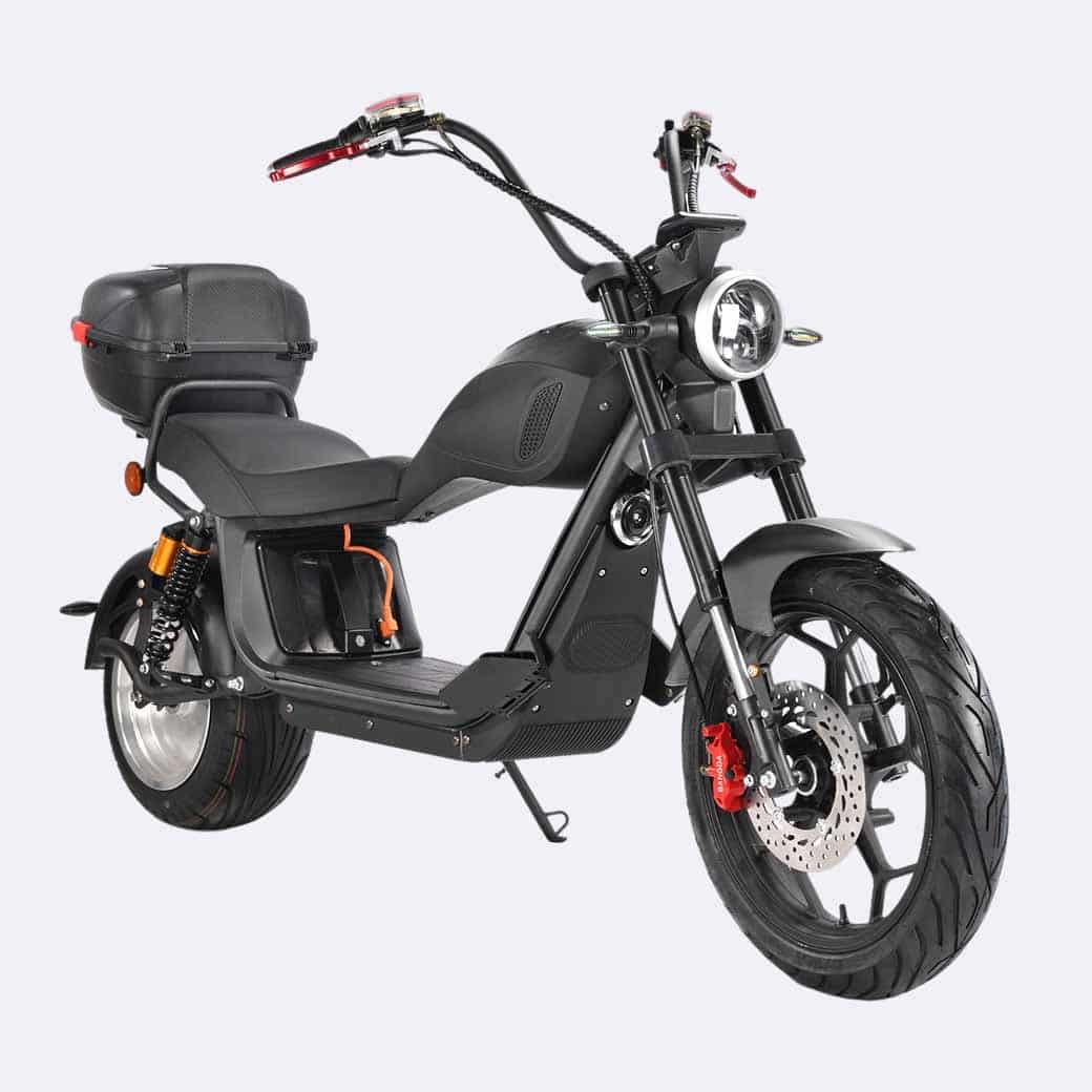 LinksEride CP6 Citycoco 4000W 60V 20Ah Fat Tire Electric Motorcycle Scooter - Green Vista Living