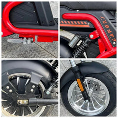 LinksEride CP9 Luxury Citycoco 4000W 60V 50Ah Fat Tire Lithium Electric Scooter - Green Vista Living