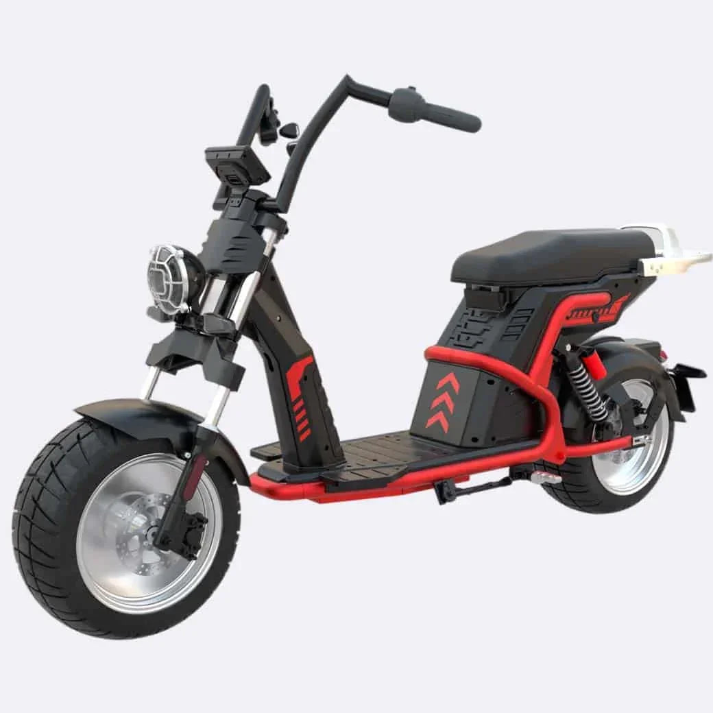 LinksEride CP9 Luxury Citycoco 4000W 60V 50Ah Fat Tire Lithium Electric Scooter - Green Vista Living