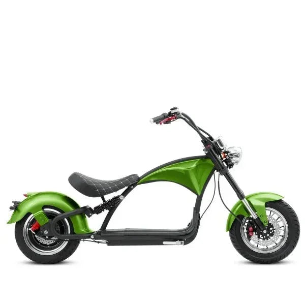 LinksEride M1P Citycoco 2000W 60V 30Ah Full Suspension Fat Tire Lithium Electric Scooter - Green Vista Living