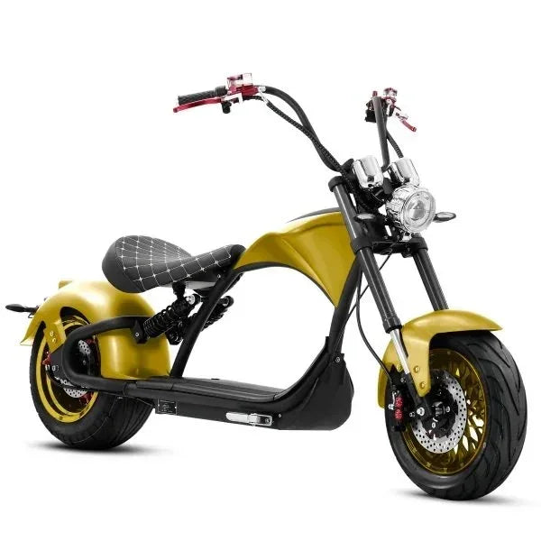 LinksEride M1P Citycoco 2000W 60V 30Ah Full Suspension Fat Tire Lithium Electric Scooter - Green Vista Living