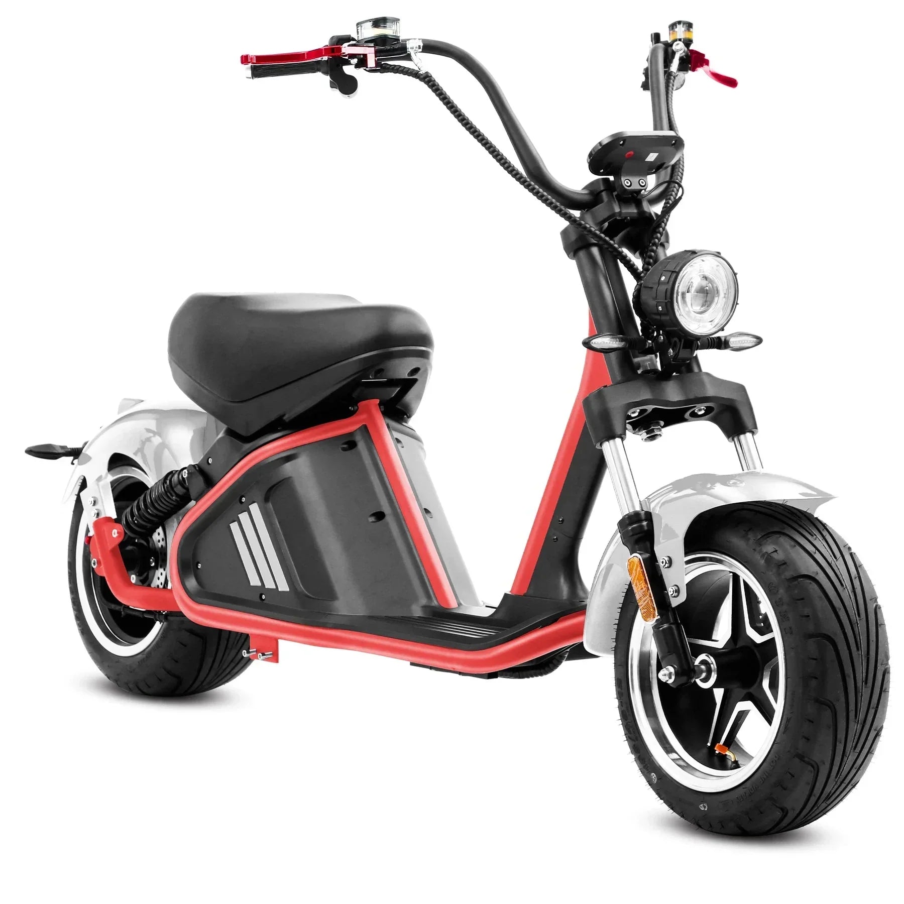 LinksEride M2 Big Wheel 3000W 60V 40Ah Fat Tire Lithium Electric Scooter - Green Vista Living