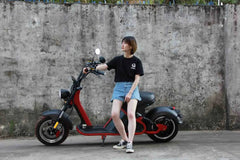 LinksEride M2 Big Wheel 3000W 60V 40Ah Fat Tire Lithium Electric Scooter - Green Vista Living