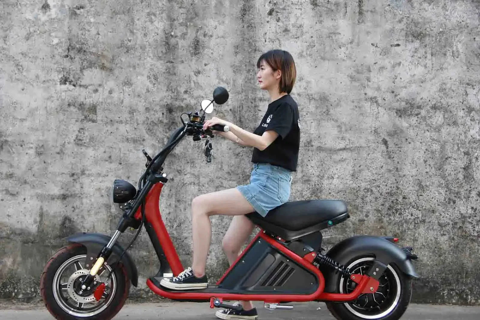 LinksEride M2 Big Wheel 3000W 60V 40Ah Fat Tire Lithium Electric Scooter - Green Vista Living