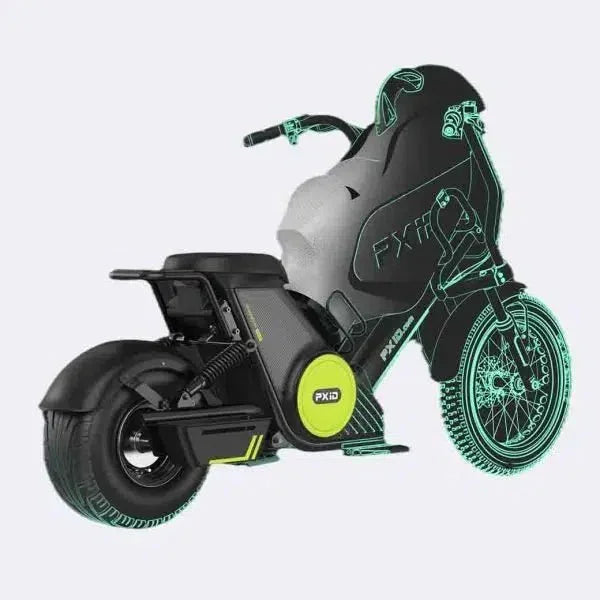 LinksEride M6G 2000W 60V Single Rider Electric Golf Cart Scooter Moped - Green Vista Living