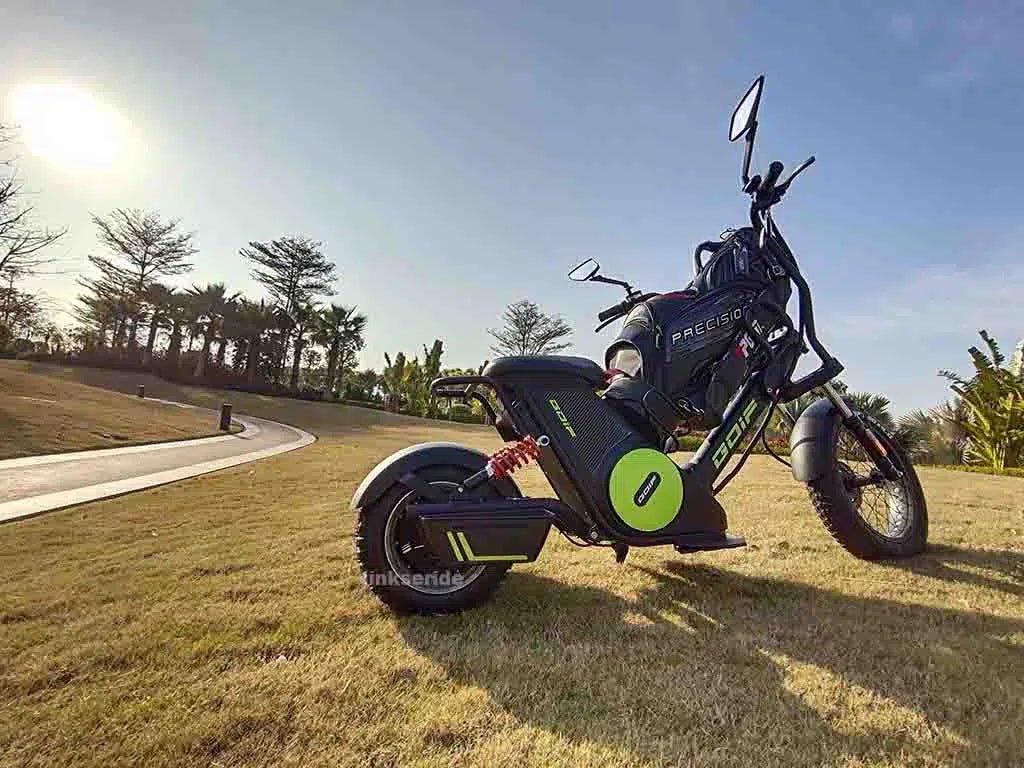 LinksEride M6G 2000W 60V Single Rider Electric Golf Cart Scooter Moped - Green Vista Living