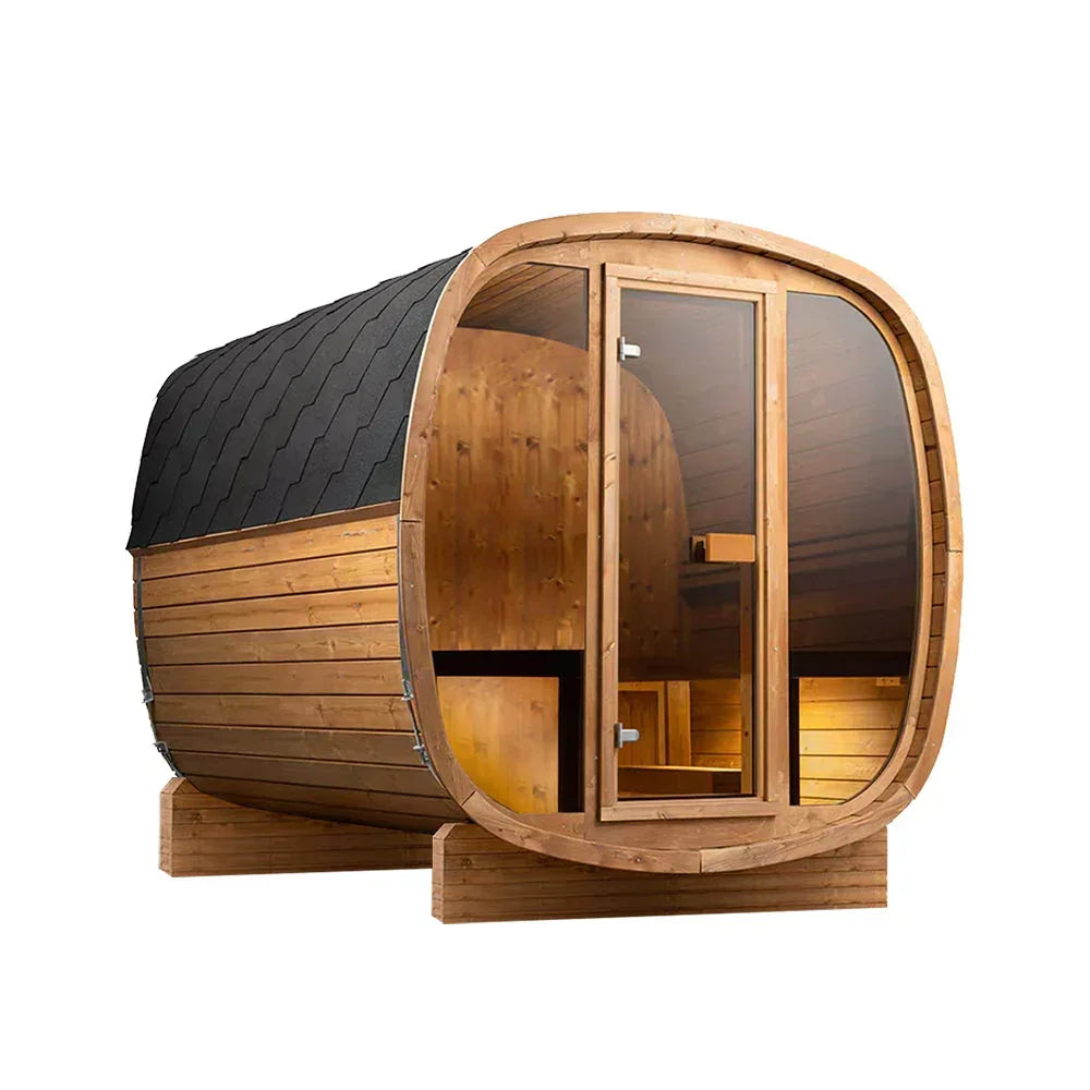 Orivon Wellness Auris Two Luxury Outdoor Cedar Sauna - Green Vista Living