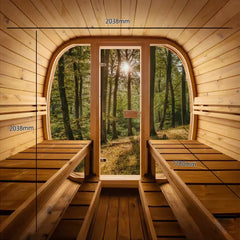 Orivon Wellness Auris Two Luxury Outdoor Cedar Sauna - Green Vista Living