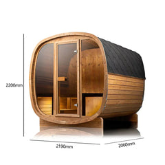 Orivon Wellness Auris Two Luxury Outdoor Cedar Sauna - Green Vista Living