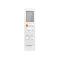 MRCOOL white air conditioner remote control with display and multi-function buttons