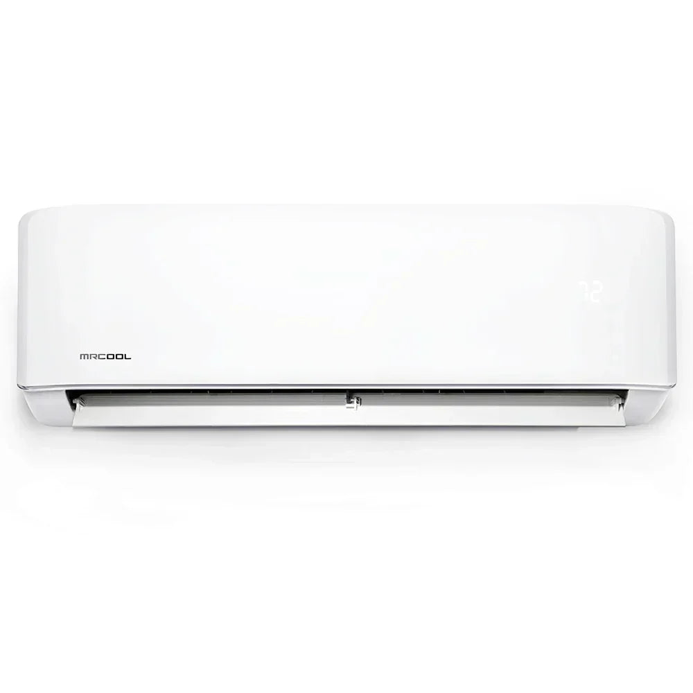 MRCOOL wall-mounted ductless mini split air conditioner indoor unit, modern white design