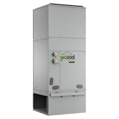 geocool vertical DC inverter geothermal heat pump unit, gray metal, industrial HVAC equipment