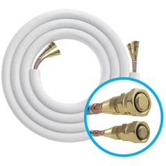 MrCool insulated copper line set for mini split AC units with quick-connect fittings