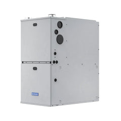MRCOOL silver HVAC air handler unit with vent ports for heating and cooling systems