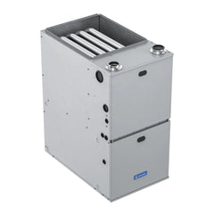 MRCOOL high-efficiency silver furnace unit with exposed heat exchanger pipes