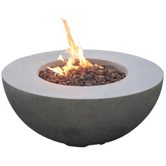 Elementi Modeno - Roca Round Concrete Fire Pit Table - Green Vista Living
