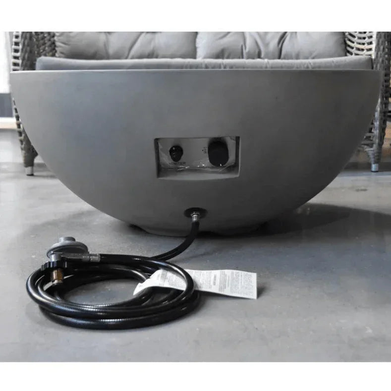 Elementi Modeno - Roca Round Concrete Fire Pit Table - Green Vista Living