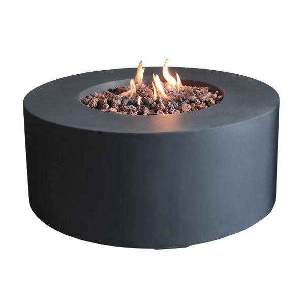 Elementi Modeno - Venice Round Concrete Fire Pit Table - Green Vista Living