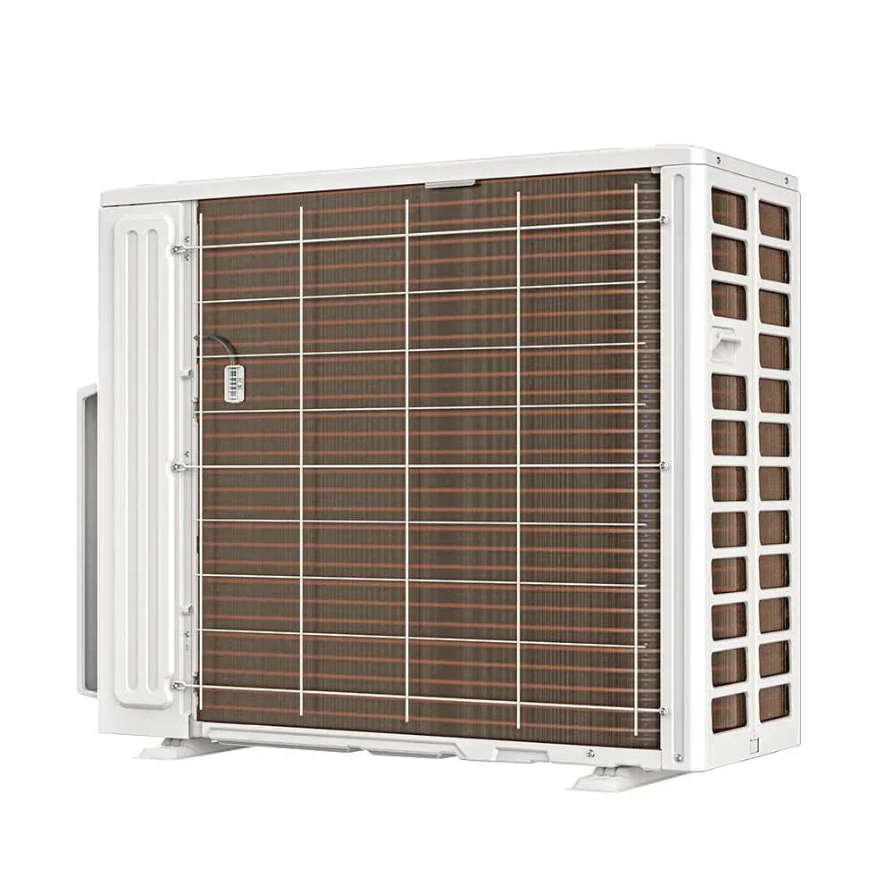 MRCOOL 18k multi-zone condenser outdoor air conditioning unit with white metal casing