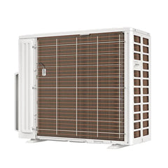 MRCOOL 5th Gen DIY condenser front view with badge and grille design