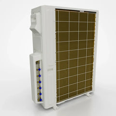 MRCOOL 5th Gen DIY Multi 6-Zone condenser front view, energy-efficient HVAC unit