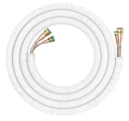 MRCOOL 5th Gen DIY copper refrigerant line set, insulated tubing with brass fittings