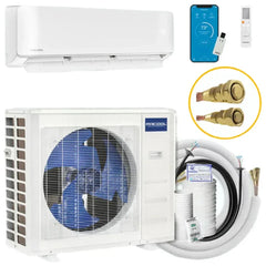 MRCOOL Easy Pro 24K mini split air conditioner with indoor and outdoor unit, remote, and accessories