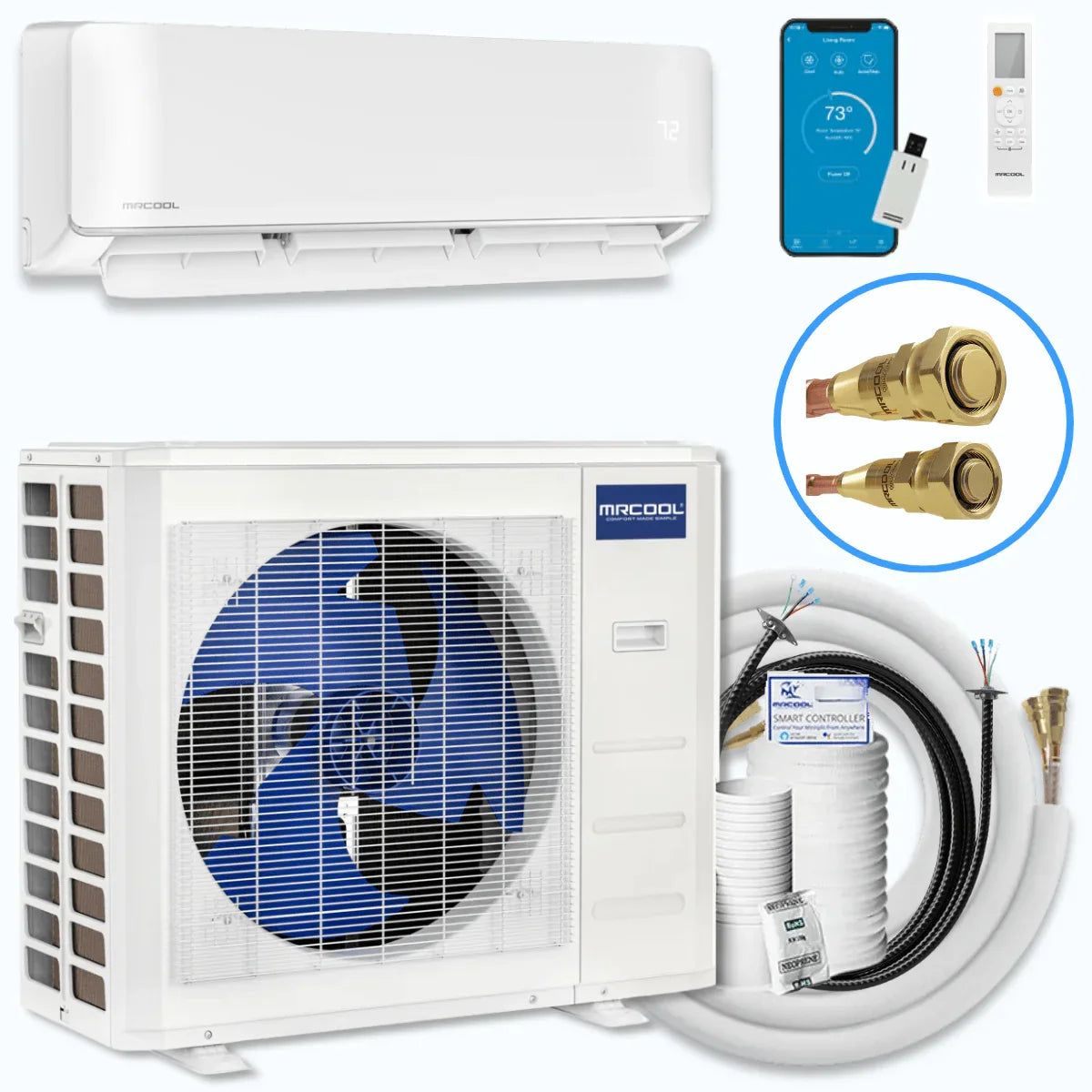 MRCOOL DIY 5th Gen E Star 12K BTU Single Zone Mini Split Complete System with 25ft. Line Set 115V |  System Set