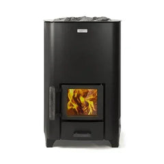 Narvi NC 24, 17kW Black Wood-Burning Sauna Stove - Green Vista Living