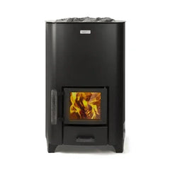 Narvi NC 16 Black, 17kW Wood-Burning Sauna Stove - Green Vista Living
