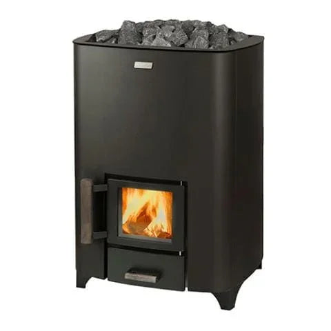 Narvi NC 20, 16kW Black Wood-Burning Sauna Stove - Green Vista Living
