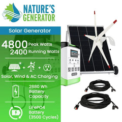 Nature's Generator Lithium 1800 Solar and Wind Generator - Green Vista Living