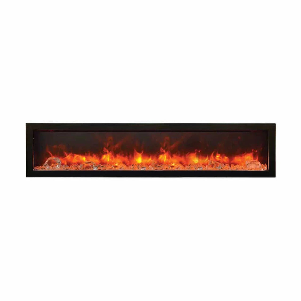 Amantii 88 Inch Panorama Slim BI-88-SLIM-OD Linear Indoor or Outdoor Electric Fireplace - Green Vista Living