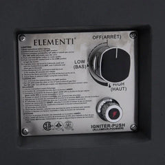 Elementi Pacaya Fire Table With Propane Tank Drawer OFG311 - Green Vista Living