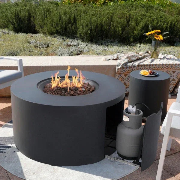 Elementi Pacaya Fire Table With Propane Tank Drawer OFG311 - Green Vista Living