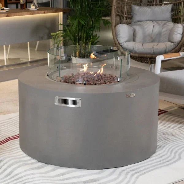 Elementi Pacaya Fire Table With Propane Tank Drawer OFG311 - Green Vista Living