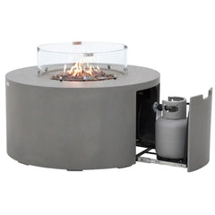 Elementi Pacaya Fire Table With Propane Tank Drawer OFG311 - Green Vista Living