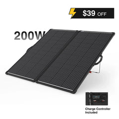 ACOPOWER PLK Portable Solar Panel Kit, Lightweight 20A Charge Controller——200W, 100W - Green Vista Living