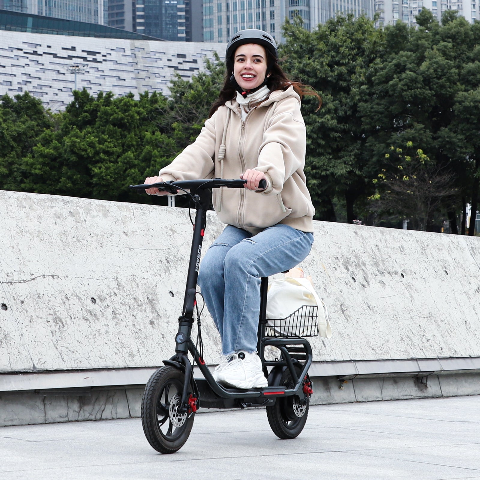 HOVSCO Porto Max Electric Scooter For Commute & Grocery Shopping - Green Vista Living