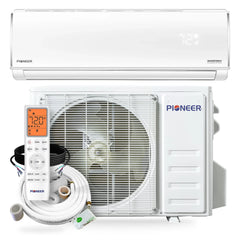 Pioneer® Diamante Pro™ 31,500 BTU 19 SEER2 230V High-Wall Ductless Mini-Split Air Conditioner Inverter Heat Pump with 16 Ft. Kit - Green Vista Living