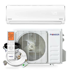 Pioneer® Diamante Pro™ 24,000 BTU 21 SEER2 230V High-Wall Ductless Mini-Split Air Conditioner Inverter Heat Pump with 16 Ft. Kit - Green Vista Living