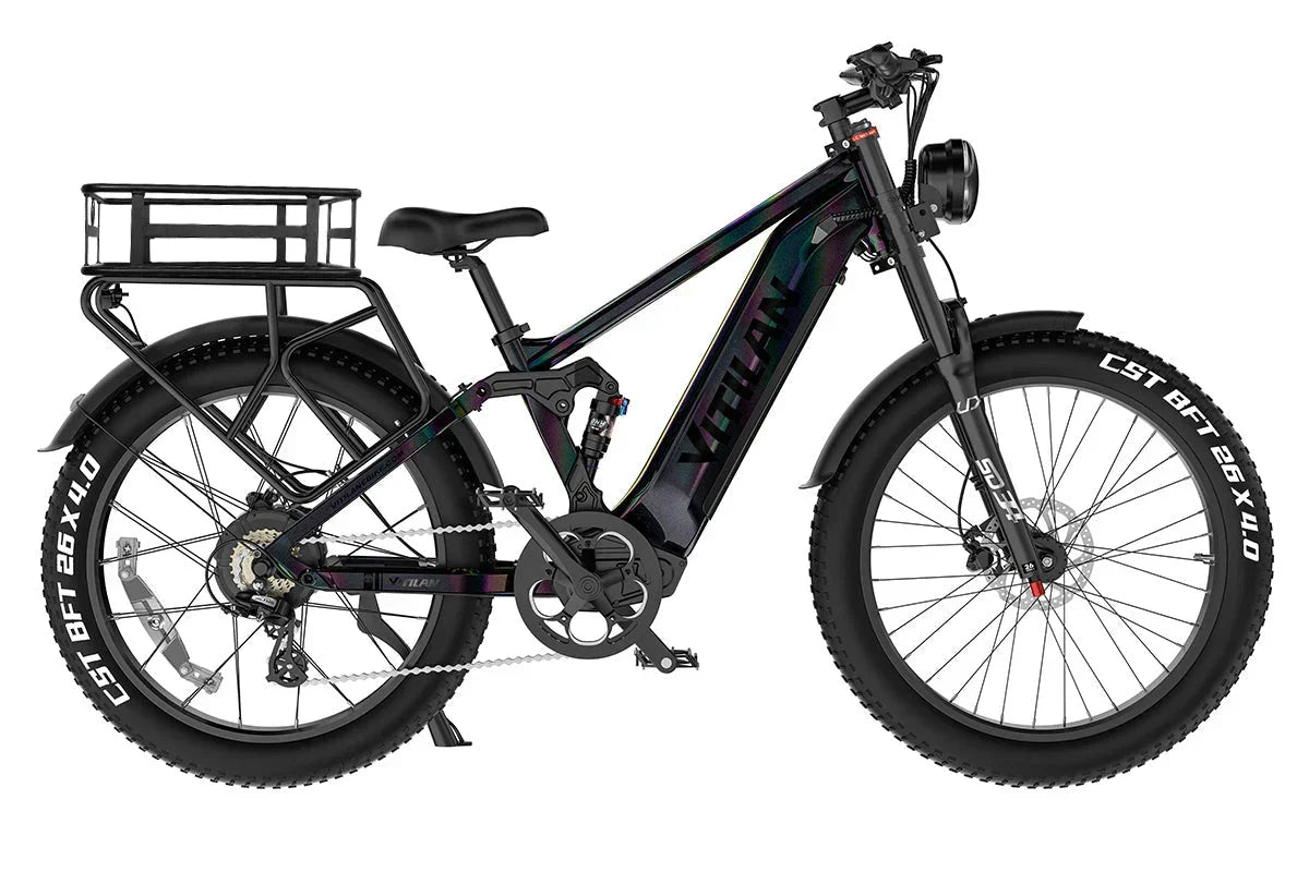Vitilan T7PRO Full Suspension Mountain E-bike - Green Vista Living