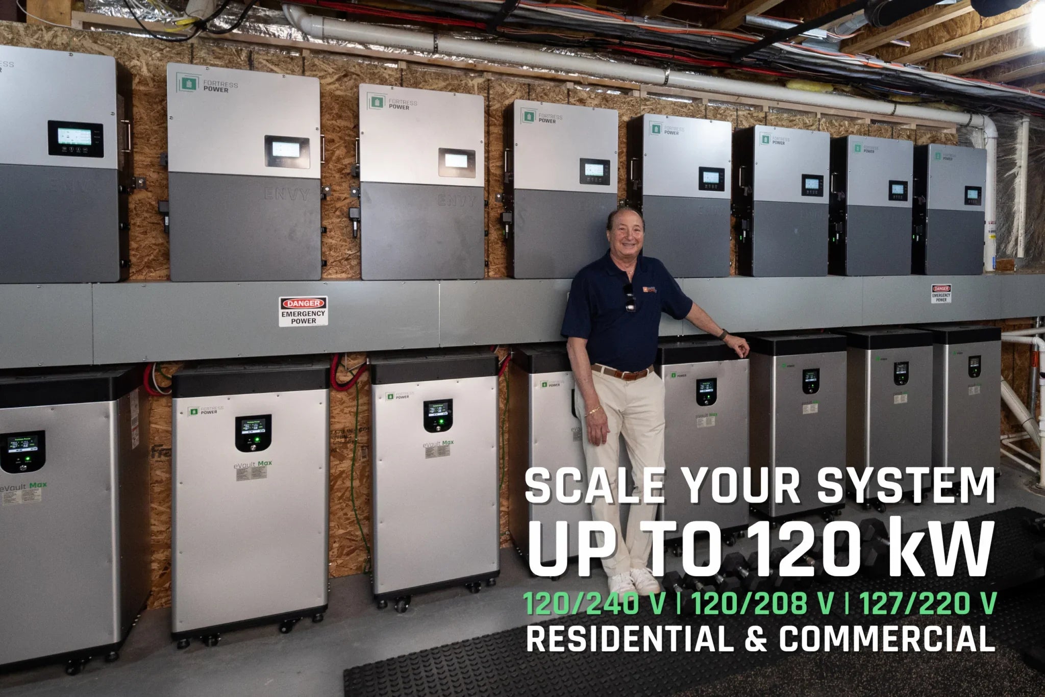 Fortress Power Envy True 12 | 12kW Whole Home Solar Storage Inverter | 10 Year Warranty - Green Vista Living