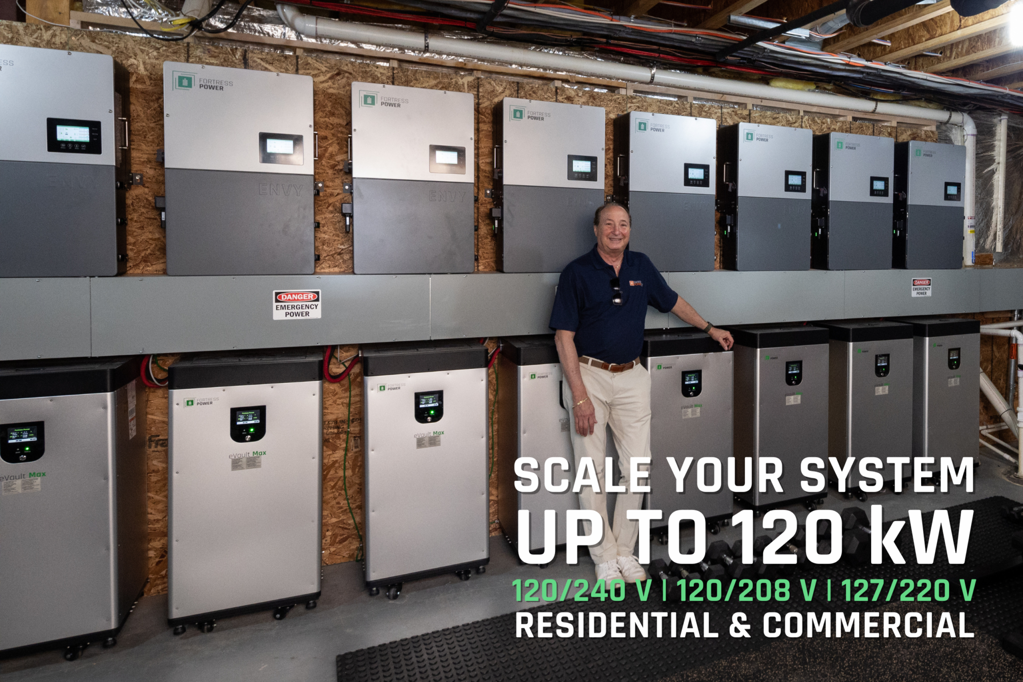 Fortress Power Envy True 12 | 12kW Whole Home Solar Storage Inverter | 10 Year Warranty - Green Vista Living