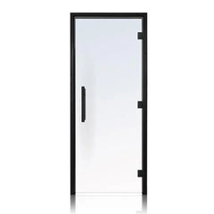 ProSaunas Clear ADA Glass Sauna Door 36x81 Black Alder