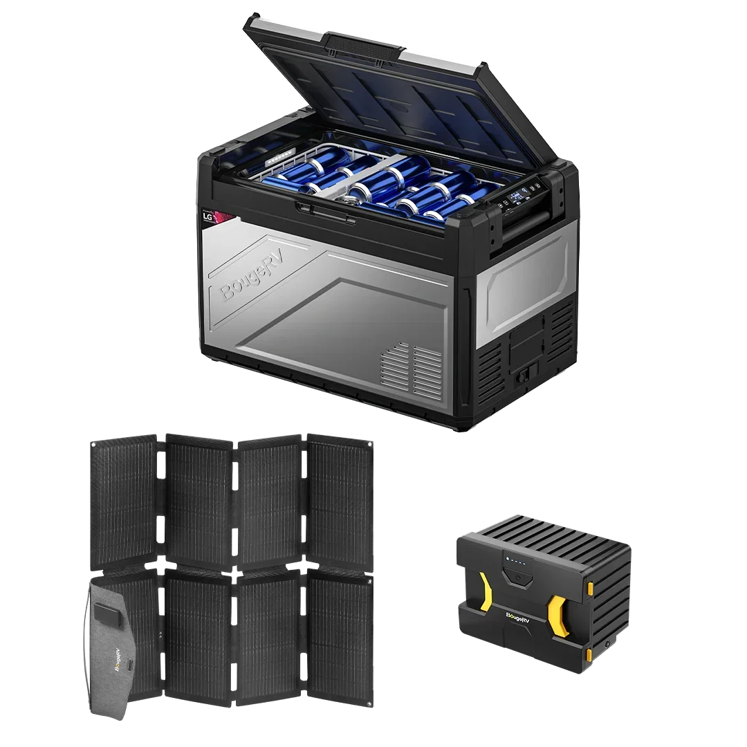 BougeRV Rocky Solar Battery Portable Fridge Kit - Green Vista Living